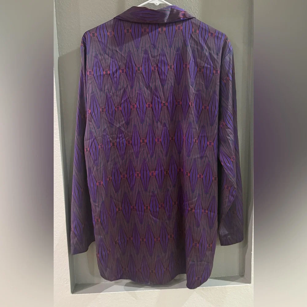 Savage X Fenty Purple NIGHT STAR CHASER SATIN SLEEP TOP